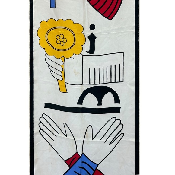 Rudi Gernreich - 1960’s Vintage, Designer, Silk Printed Scarf - One Size, Multi - Picture 8 of 13